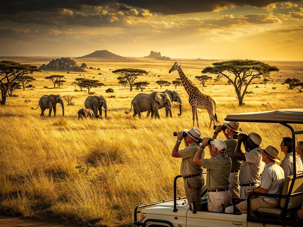 Wildtier-Safari in Afrika